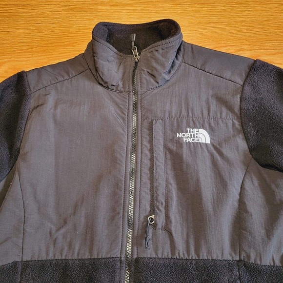 The North Face Denali Jacket Womens Size Medium Coat Black Full Zip Polartec - Picture 3 of 11